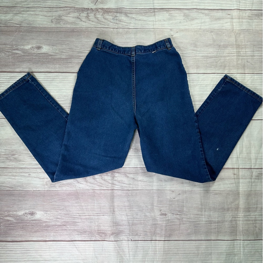 Vintage Levis White Tab High Waist Bareback Western Jeans Womens Made in USA